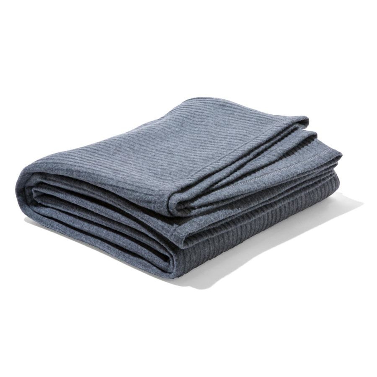 Kmart Ribbed Polar Fleece Blanket - Double/Queen Bed, Grey