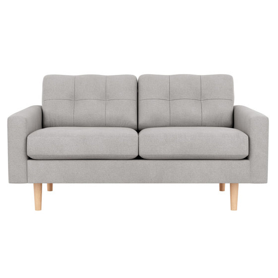 Fantastic Furniture Jazz 2 Seater Sofa in Standard Groove Grey Sofa